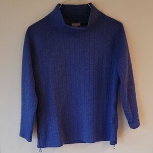 Talbots Royal Blue Cowl Neck Sweater